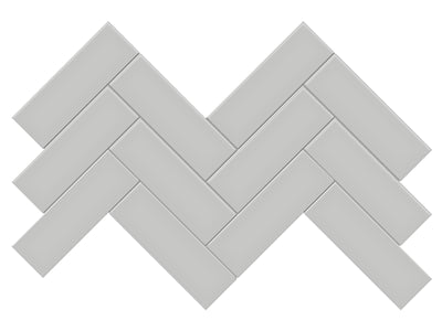 Anatolia Soho 2 x 6 Herringbone 8.23" x 16.61" Porcelain Mosaic