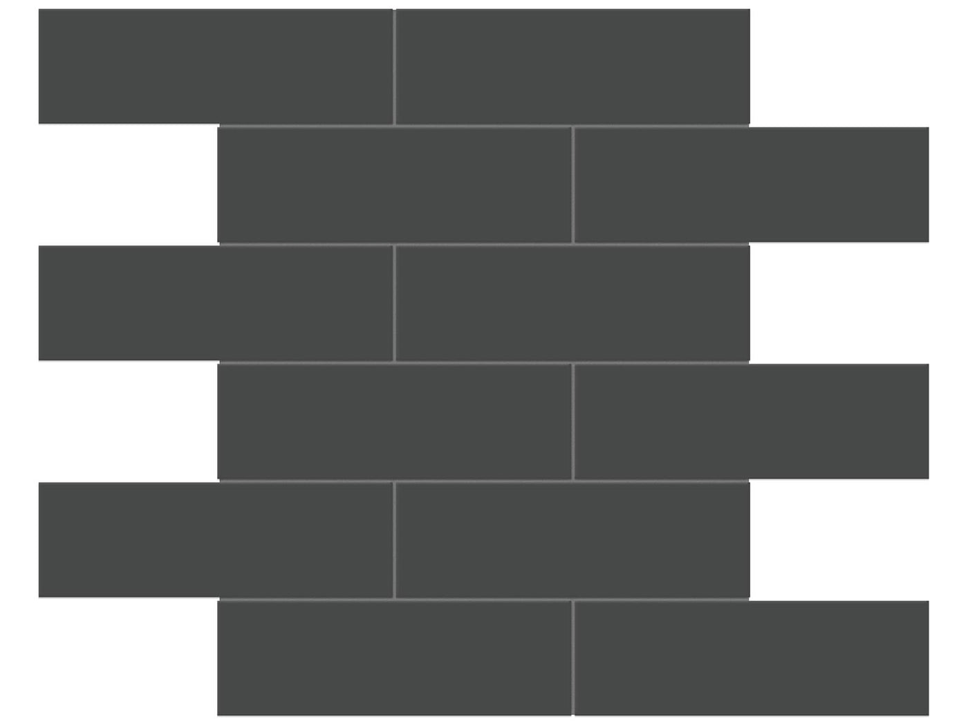Anatolia Soho 2 x 6 Brick 11.65" x 11.73" Porcelain Mosaic