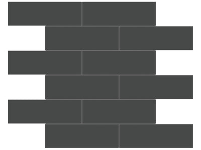 Anatolia Soho 2 x 6 Brick 11.65" x 11.73" Porcelain Mosaic