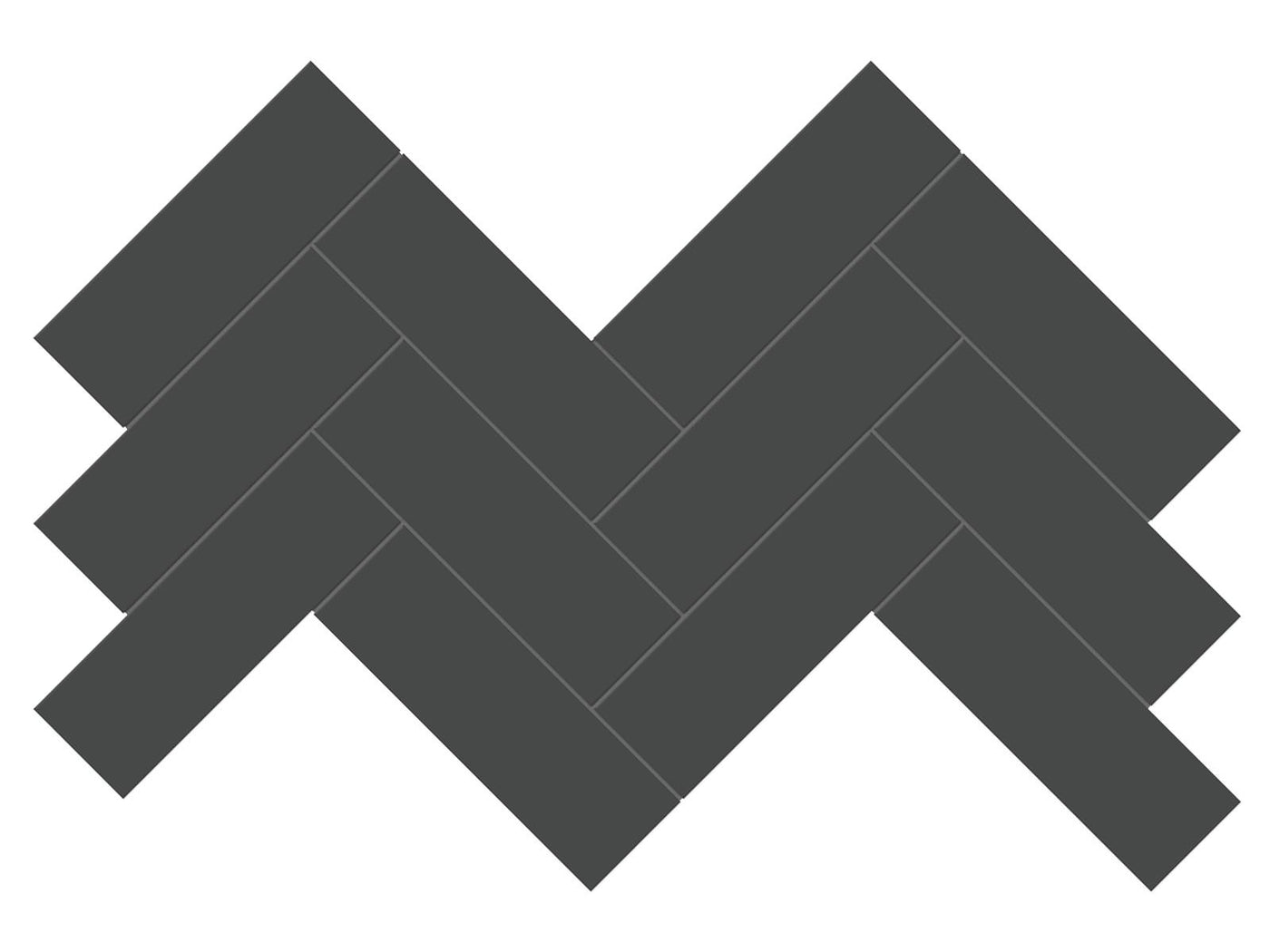 Anatolia Soho 2 x 6 Herringbone 8.23" x 16.61" Porcelain Mosaic