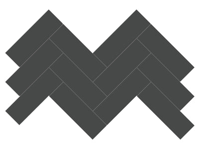 Anatolia Soho 2 x 6 Herringbone 8.23" x 16.61" Porcelain Mosaic