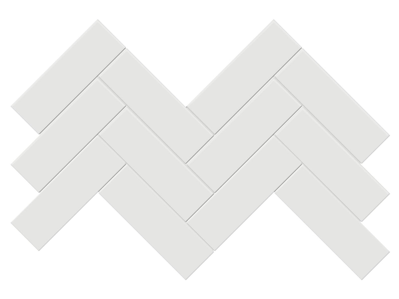 Anatolia Soho 2 x 6 Herringbone 8.23" x 16.61" Porcelain Mosaic