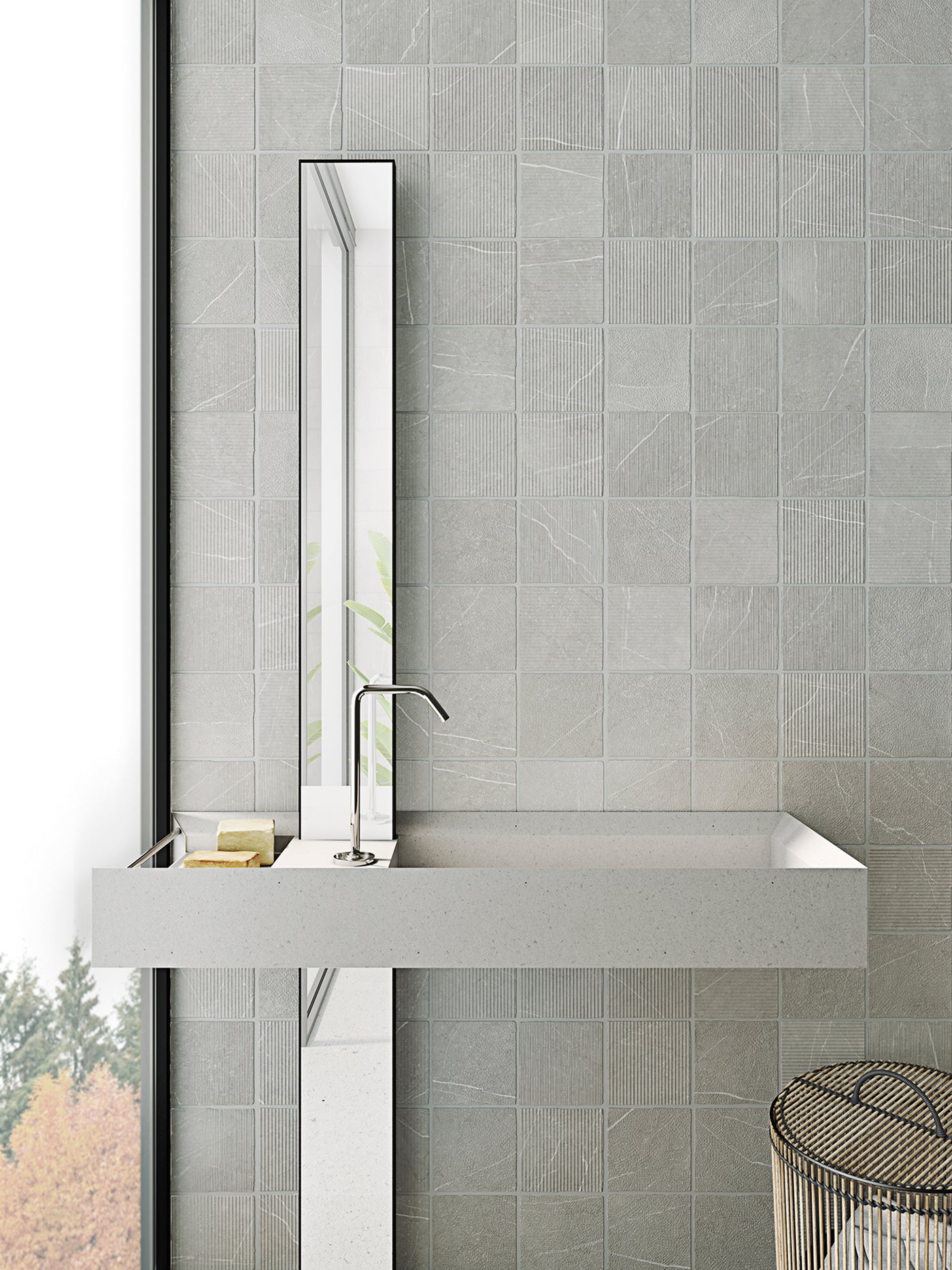 WOW Gea 4.7" x 4.7" Porcelain Tile