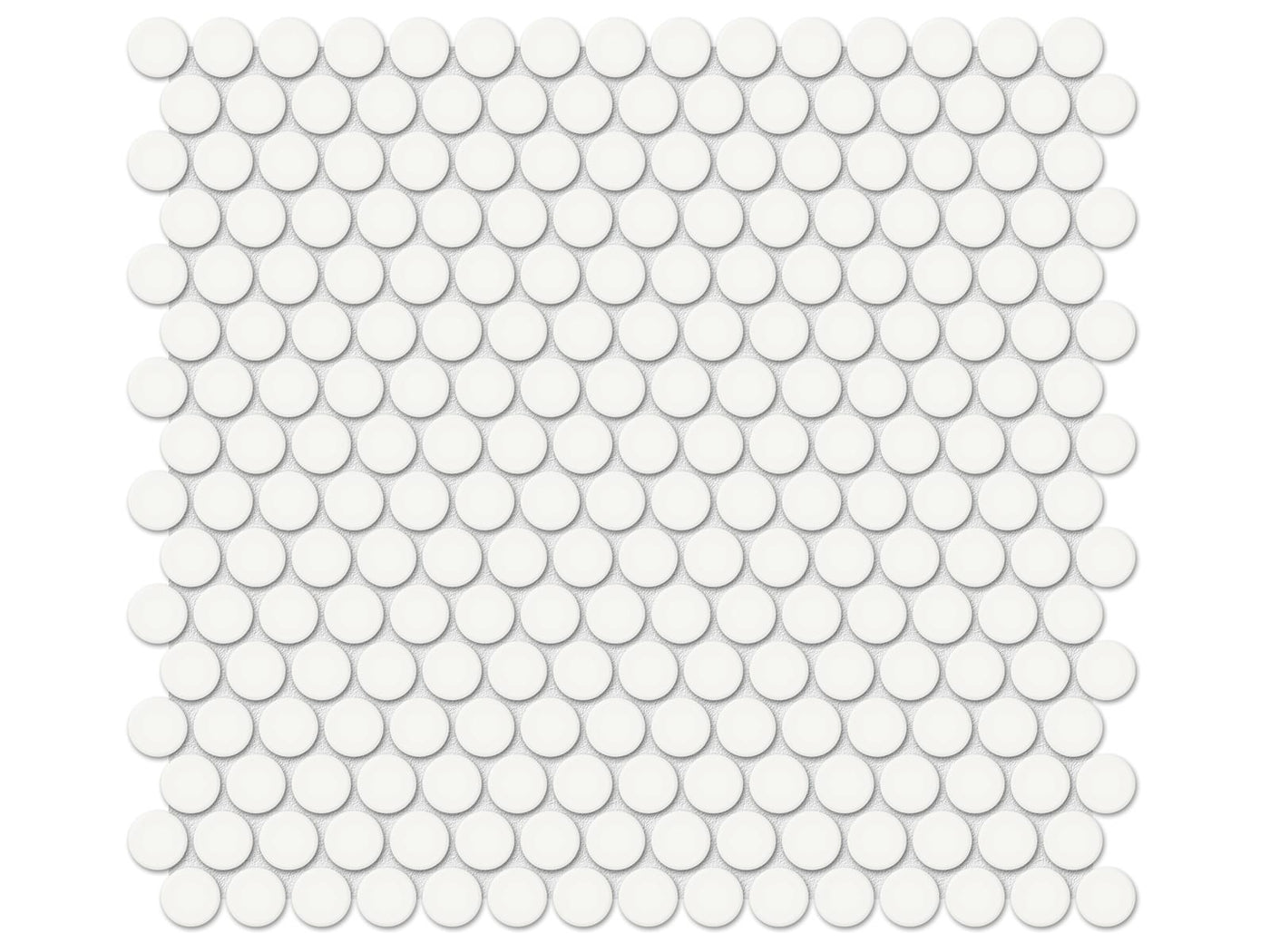 Anatolia Soho Penny Round 11.38" x 12.32" Porcelain Mosaic