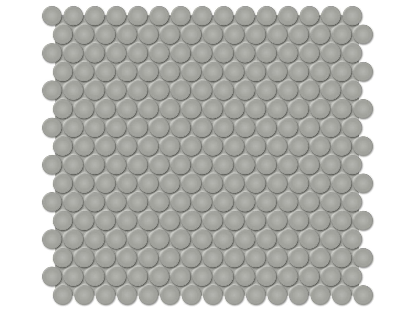 Anatolia Soho Penny Round 11.38" x 12.32" Porcelain Mosaic