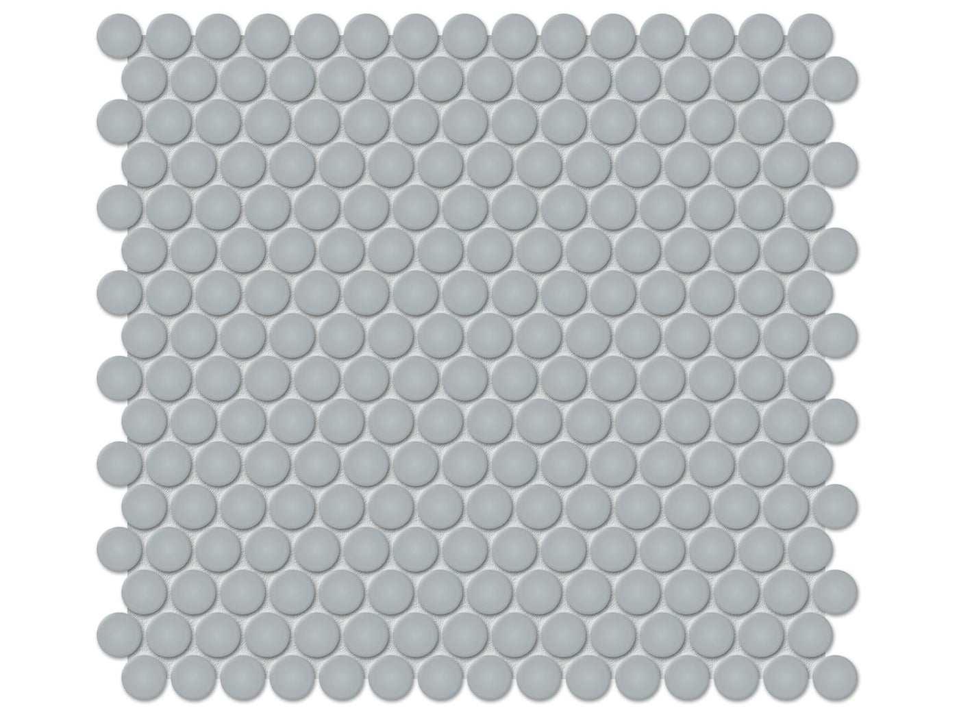 Anatolia Soho Penny Round 11.38" x 12.32" Porcelain Mosaic