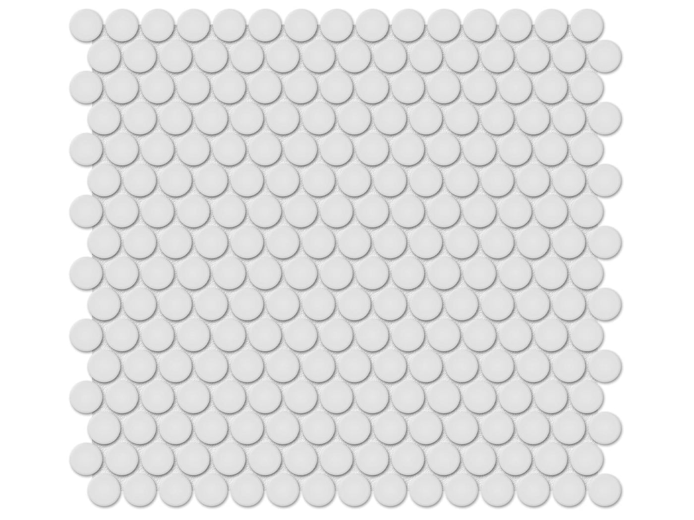 Anatolia Soho Penny Round 11.38" x 12.32" Porcelain Mosaic
