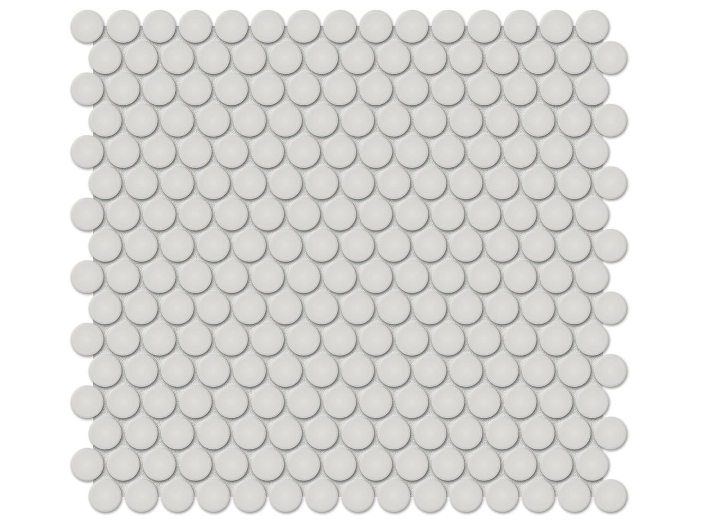 Anatolia Soho Penny Round 11.38" x 12.32" Porcelain Mosaic
