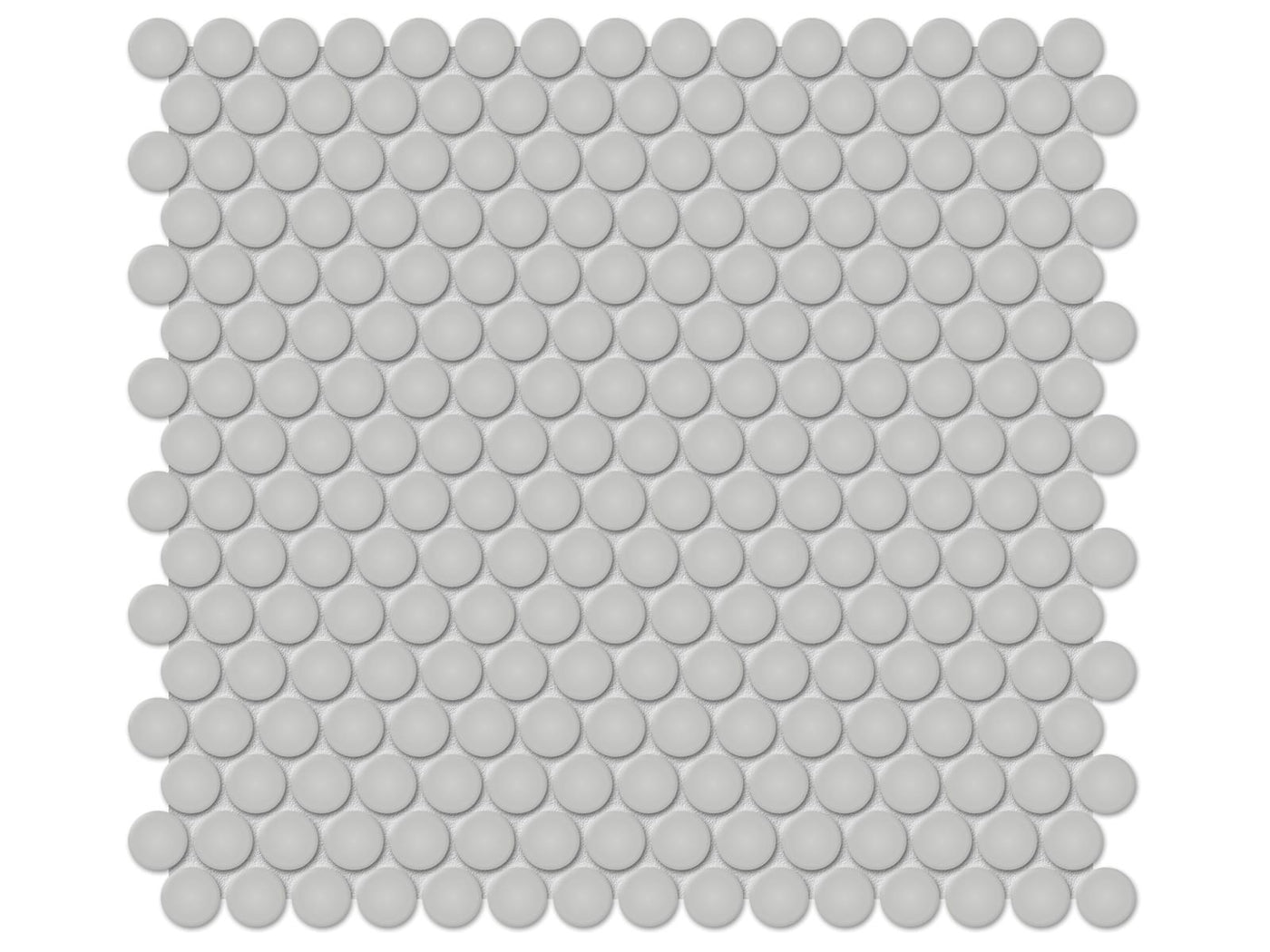 Anatolia Soho Penny Round 11.38" x 12.32" Porcelain Mosaic