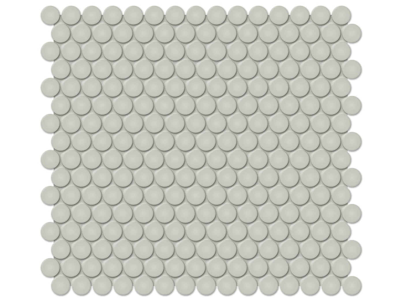 Anatolia Soho Penny Round 11.38" x 12.32" Porcelain Mosaic