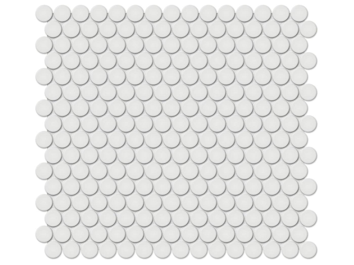 Anatolia Soho Penny Round 11.38" x 12.32" Porcelain Mosaic