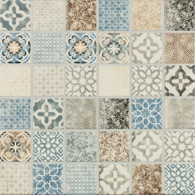 Agrob Buchtal Pattern 2 x 2 11.7" x 11.7" Porcelain Mosaic