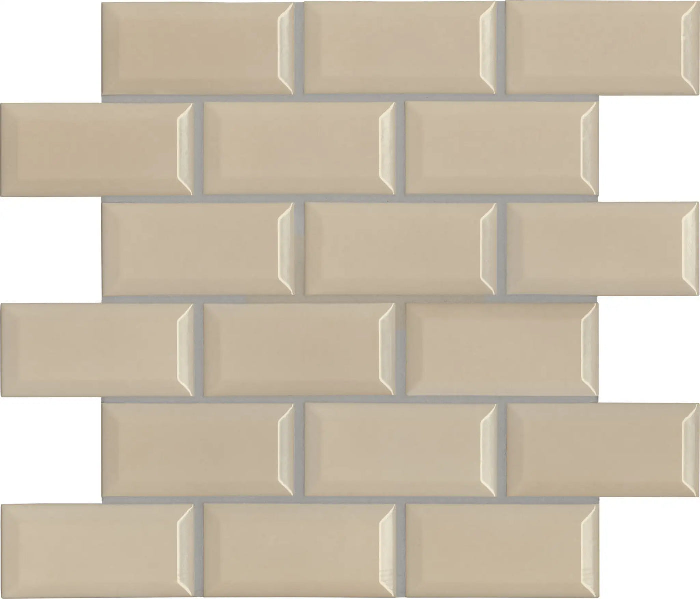 Agrob Buchtal District 2 x 4 Beveled 12.44" x 12.44" Porcelain Mosaic