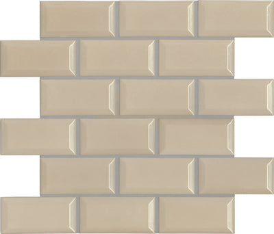 Agrob Buchtal District 2 x 4 Beveled 12.44" x 12.44" Porcelain Mosaic