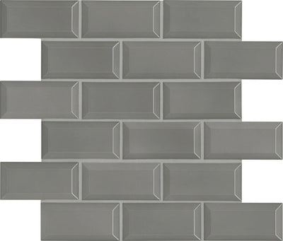 Agrob Buchtal District 2 x 4 Beveled 12.44" x 12.44" Porcelain Mosaic