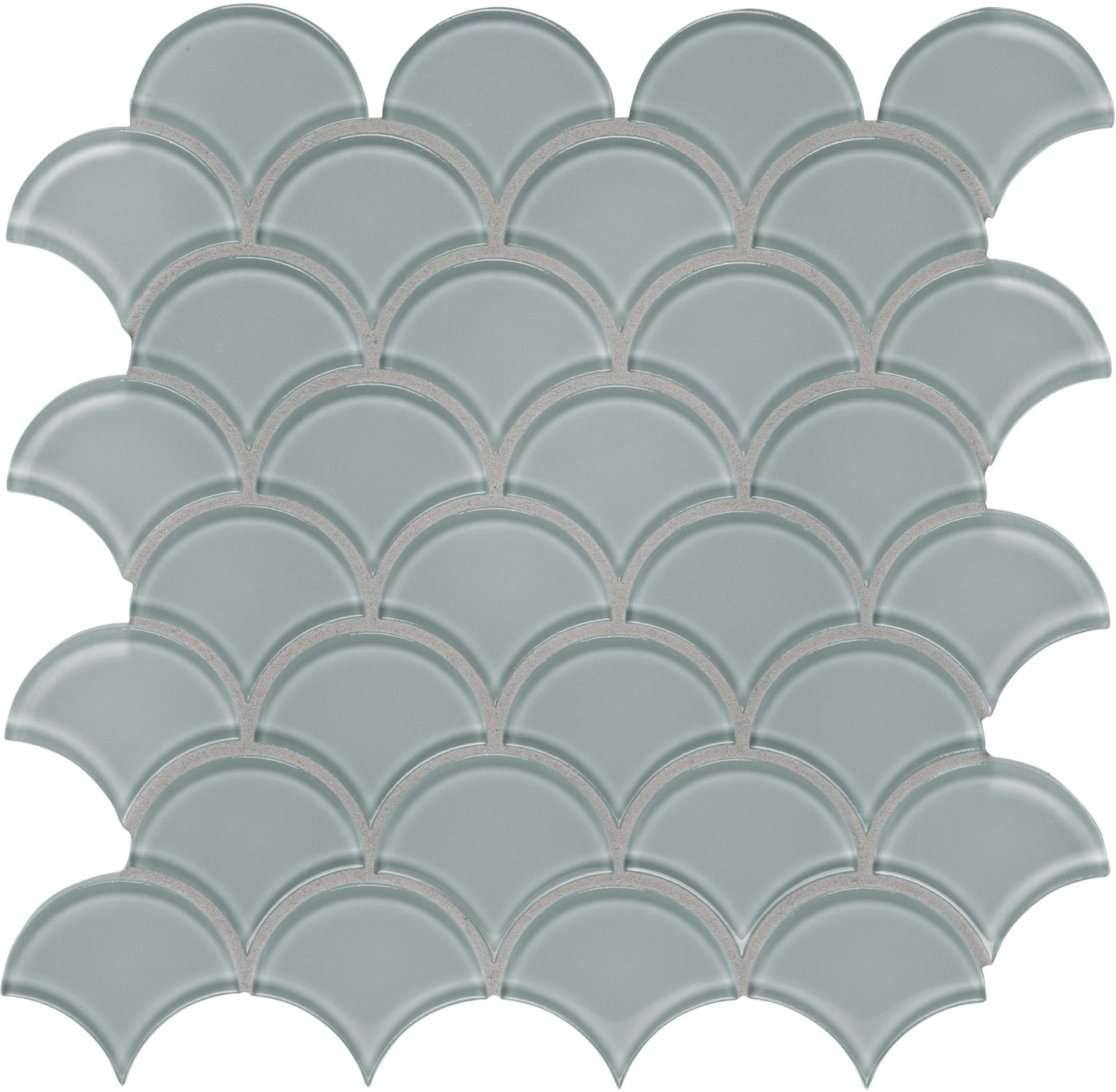 Tesoro Element Scallop 11.75" x 11.75" Glass Mosaic