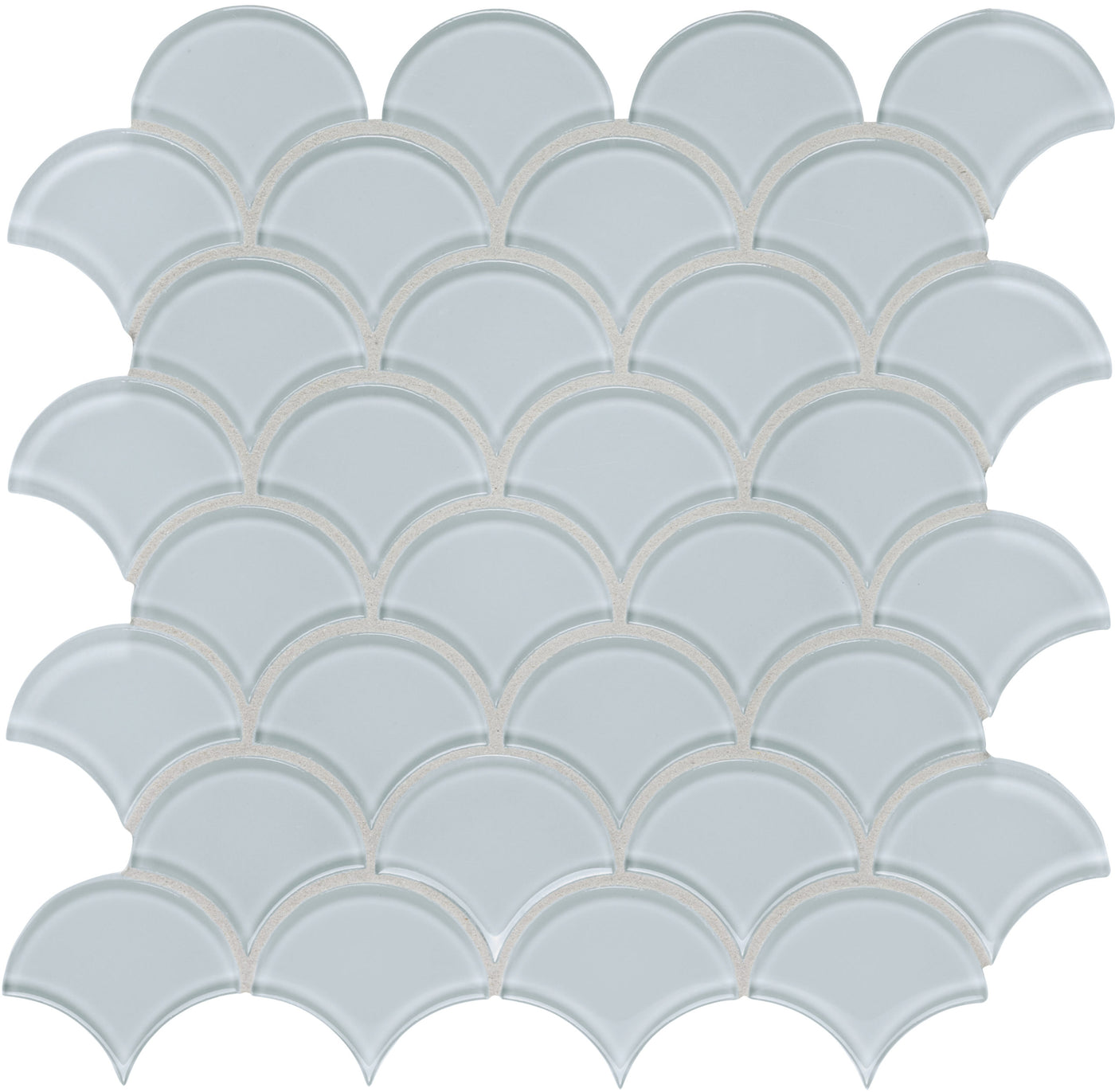 Tesoro Element Scallop 11.75" x 11.75" Glass Mosaic