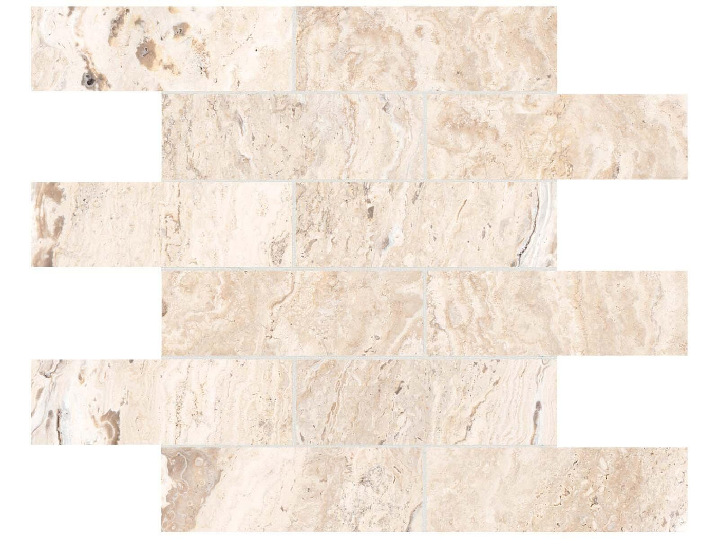 Anatolia Antico 2 x 6 Brick 11.77" x 11.77" Porcelain Mosaic