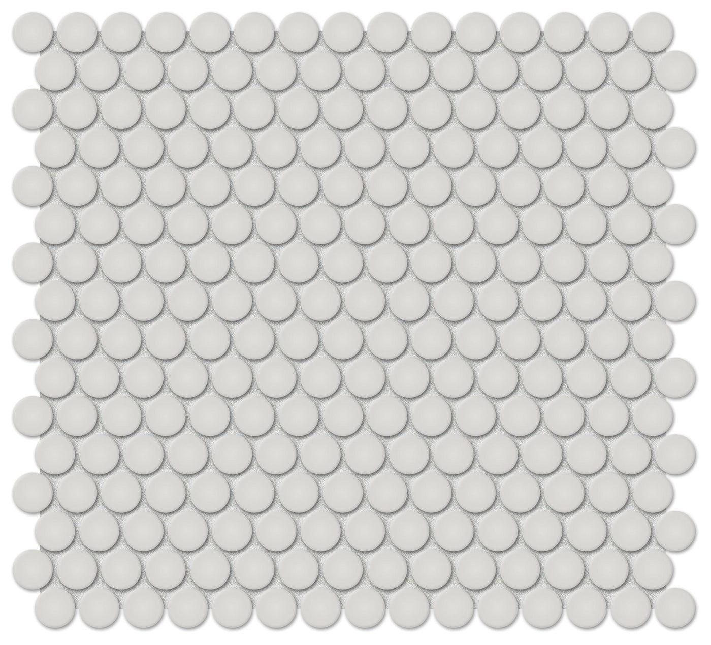 Tesoro Soho Penny Round 11.5" x 12.25" Ceramic Mosaic