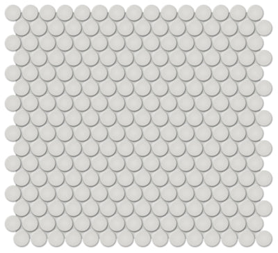 Tesoro Soho Penny Round 11.5" x 12.25" Ceramic Mosaic