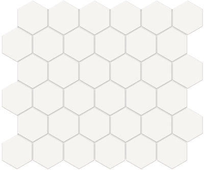 Tesoro Soho 2" Hexagon 10.75" x 11.5" Ceramic Mosaic