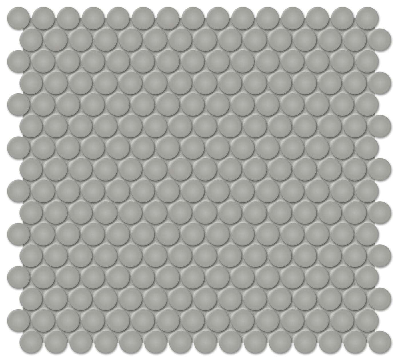 Tesoro Soho Penny Round 11.5" x 12.25" Ceramic Mosaic