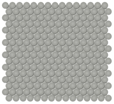 Tesoro Soho Penny Round 11.5" x 12.25" Ceramic Mosaic
