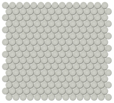 Tesoro Soho Penny Round 11.5" x 12.25" Ceramic Mosaic