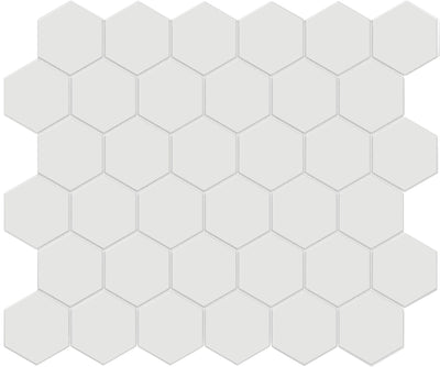 Tesoro Soho 2" Hexagon 10.75" x 11.5" Ceramic Mosaic