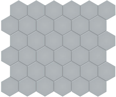 Tesoro Soho 2" Hexagon 10.75" x 11.5" Ceramic Mosaic