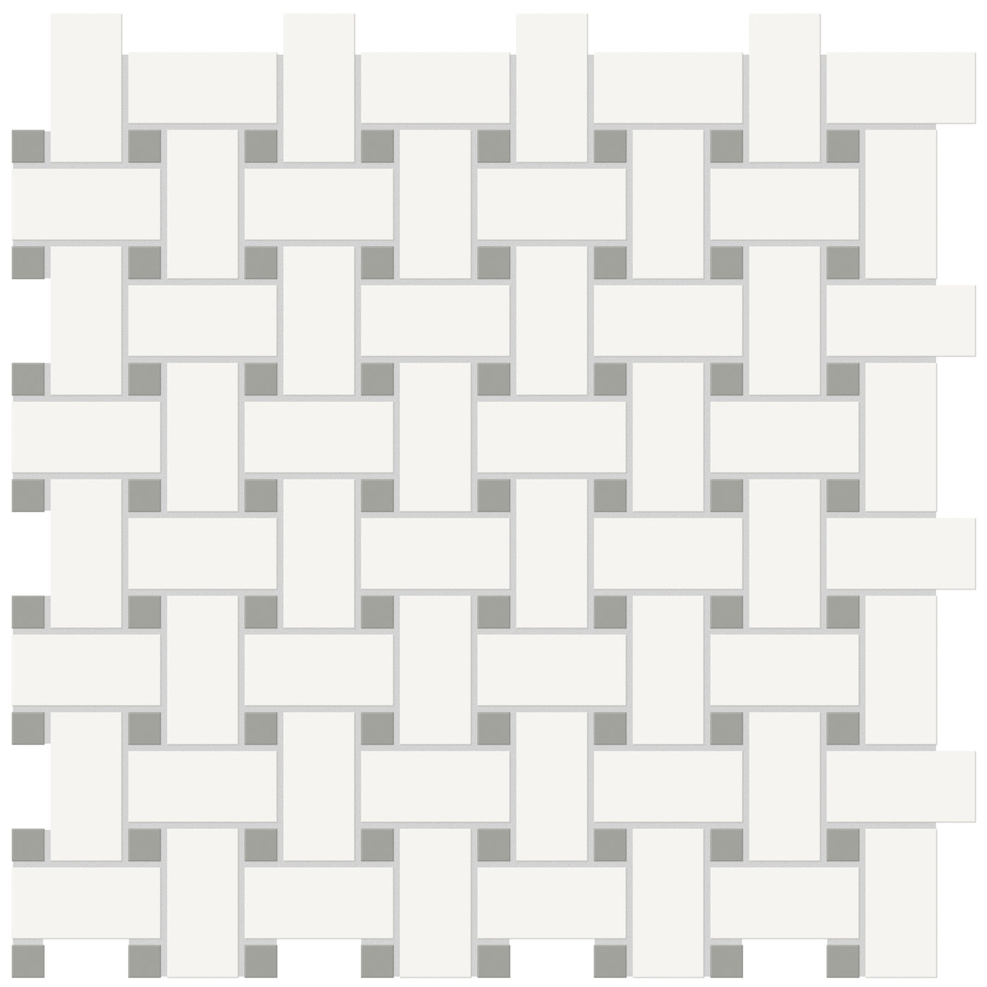Tesoro Soho Basketweave 11.75" x 11.75" Ceramic Mosaic