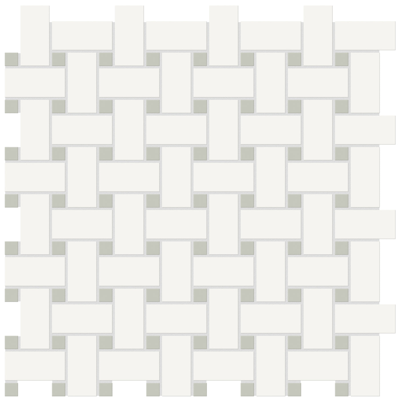 Tesoro Soho Basketweave 11.75" x 11.75" Ceramic Mosaic