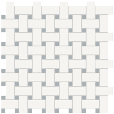 Tesoro Soho Basketweave 11.75" x 11.75" Ceramic Mosaic