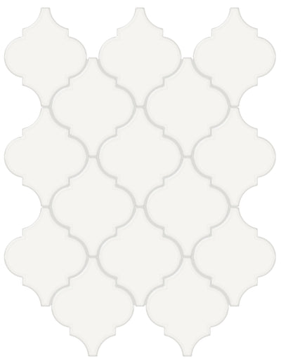 Tesoro Soho Arabesque 12" x 13.25" Ceramic Mosaic