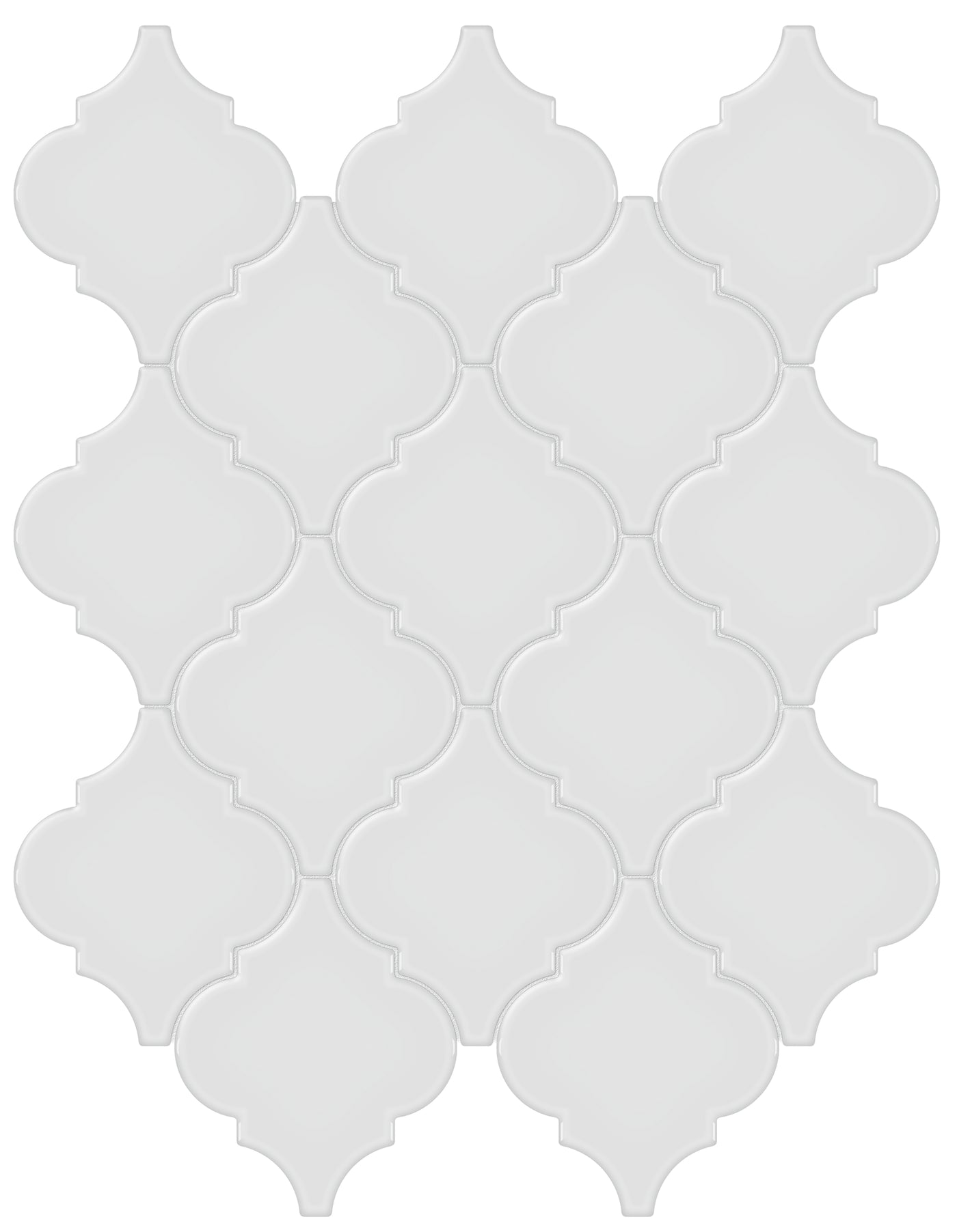 Tesoro Soho Arabesque 12" x 13.25" Ceramic Mosaic