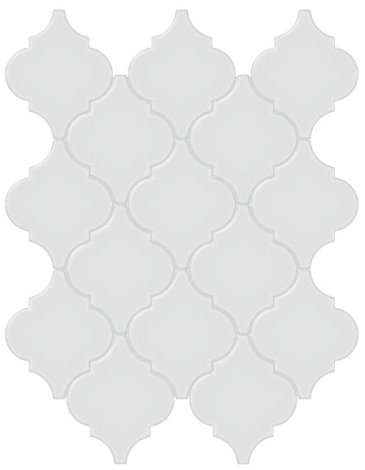 Tesoro Soho Arabesque 12" x 13.25" Ceramic Mosaic