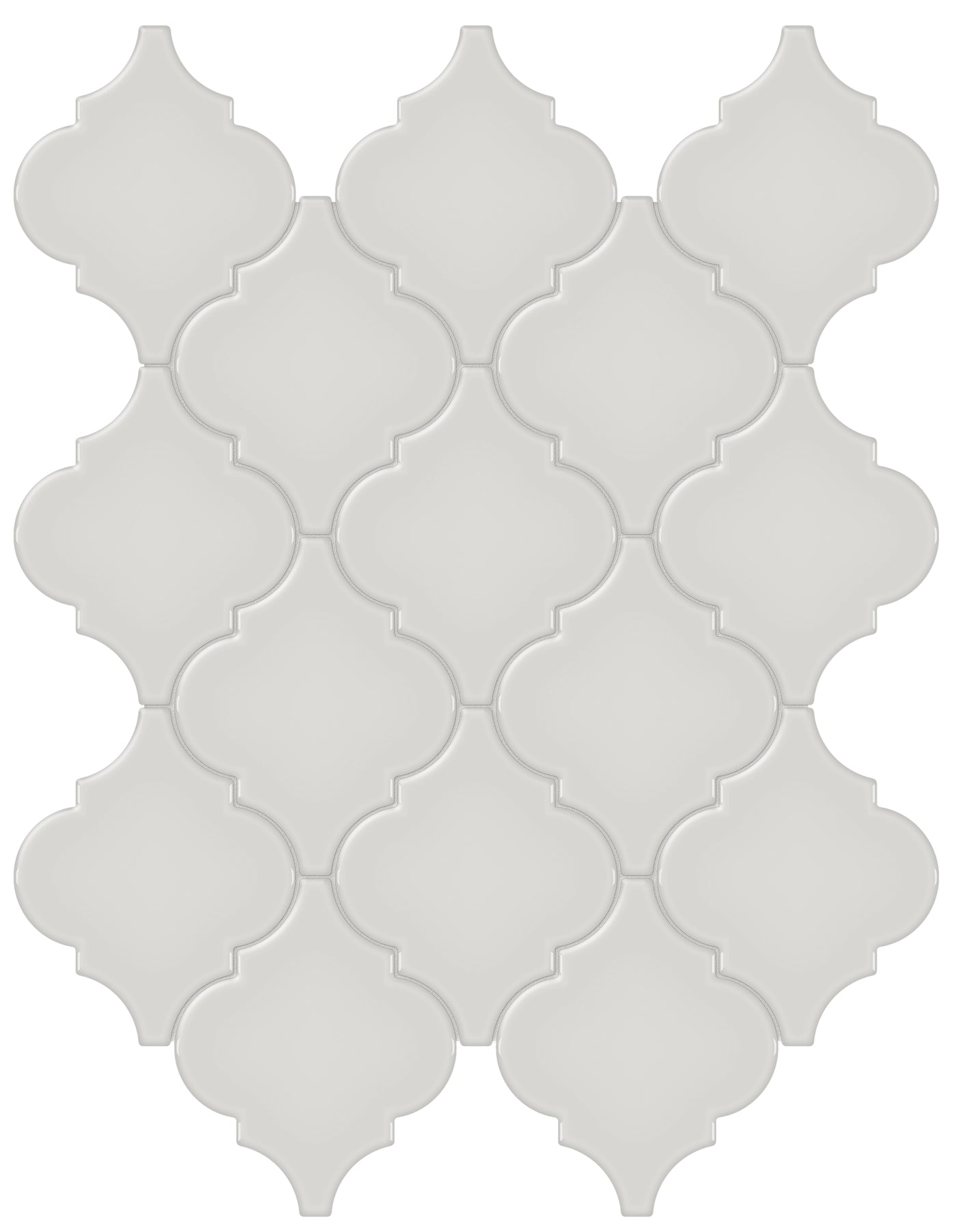 Tesoro Soho Arabesque 12" x 13.25" Ceramic Mosaic