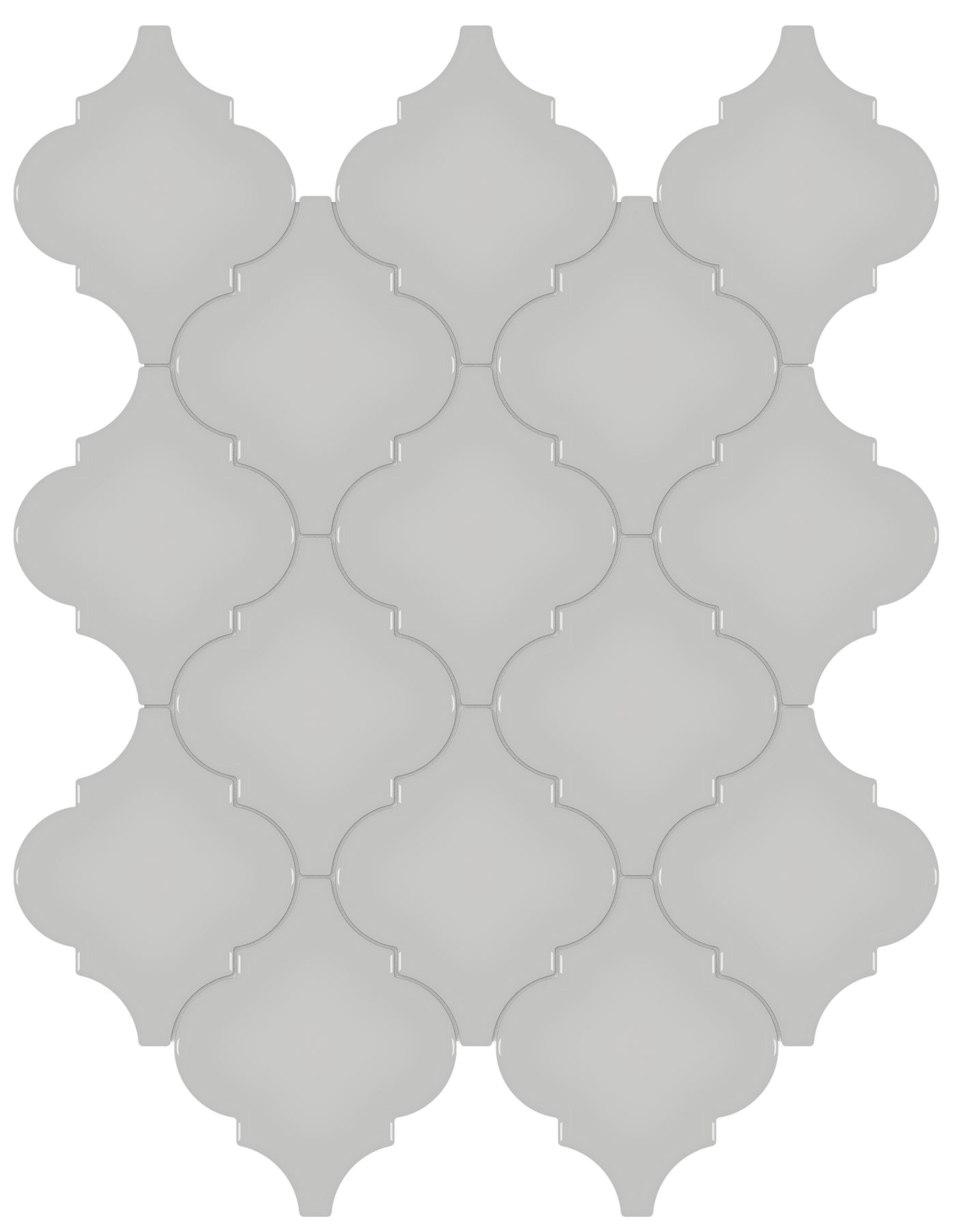 Tesoro Soho Arabesque 12" x 13.25" Ceramic Mosaic