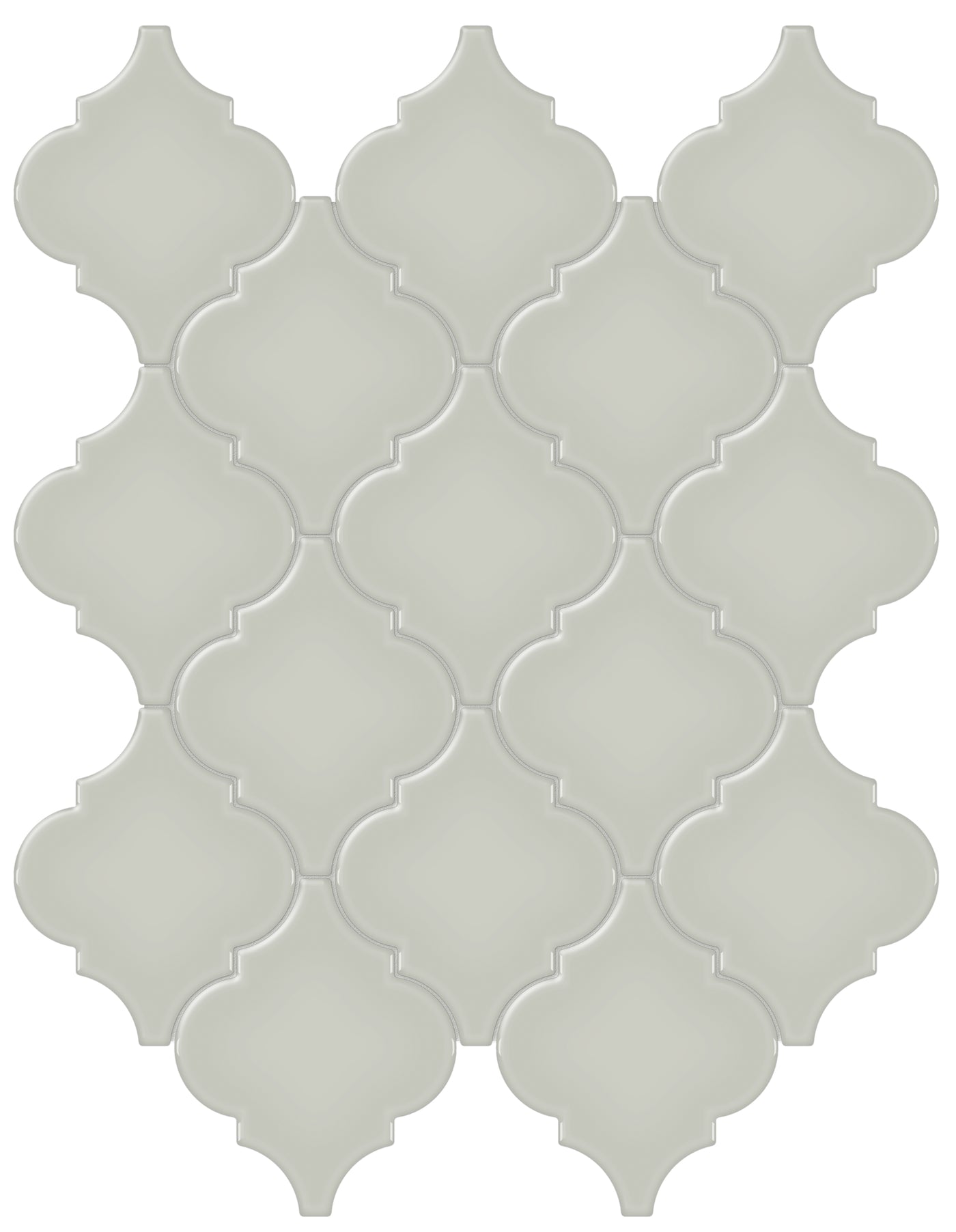 Tesoro Soho Arabesque 12" x 13.25" Ceramic Mosaic