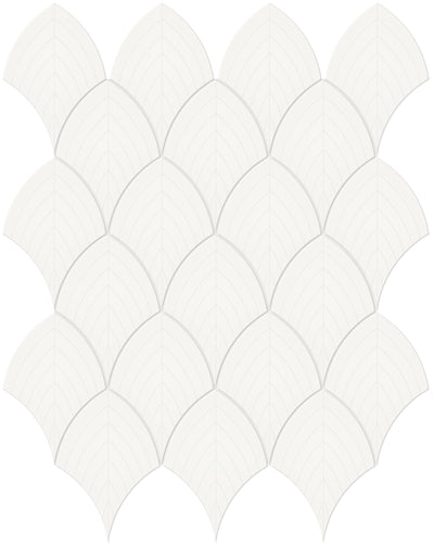 Tesoro Soho Scallop 10.75" x 13.25" Ceramic Mosaic