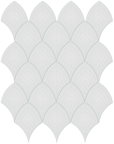 Tesoro Soho Scallop 10.75" x 13.25" Ceramic Mosaic