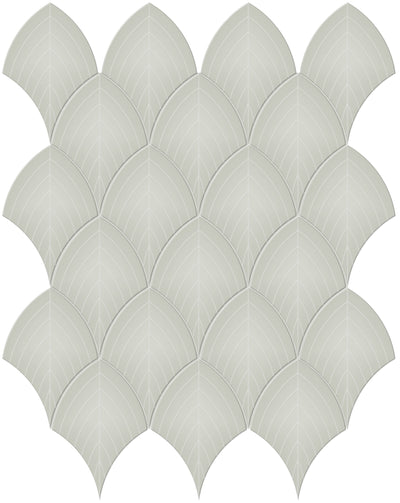 Tesoro Soho Scallop 10.75" x 13.25" Ceramic Mosaic