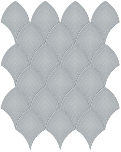 Tesoro Soho Scallop 10.75" x 13.25" Ceramic Mosaic