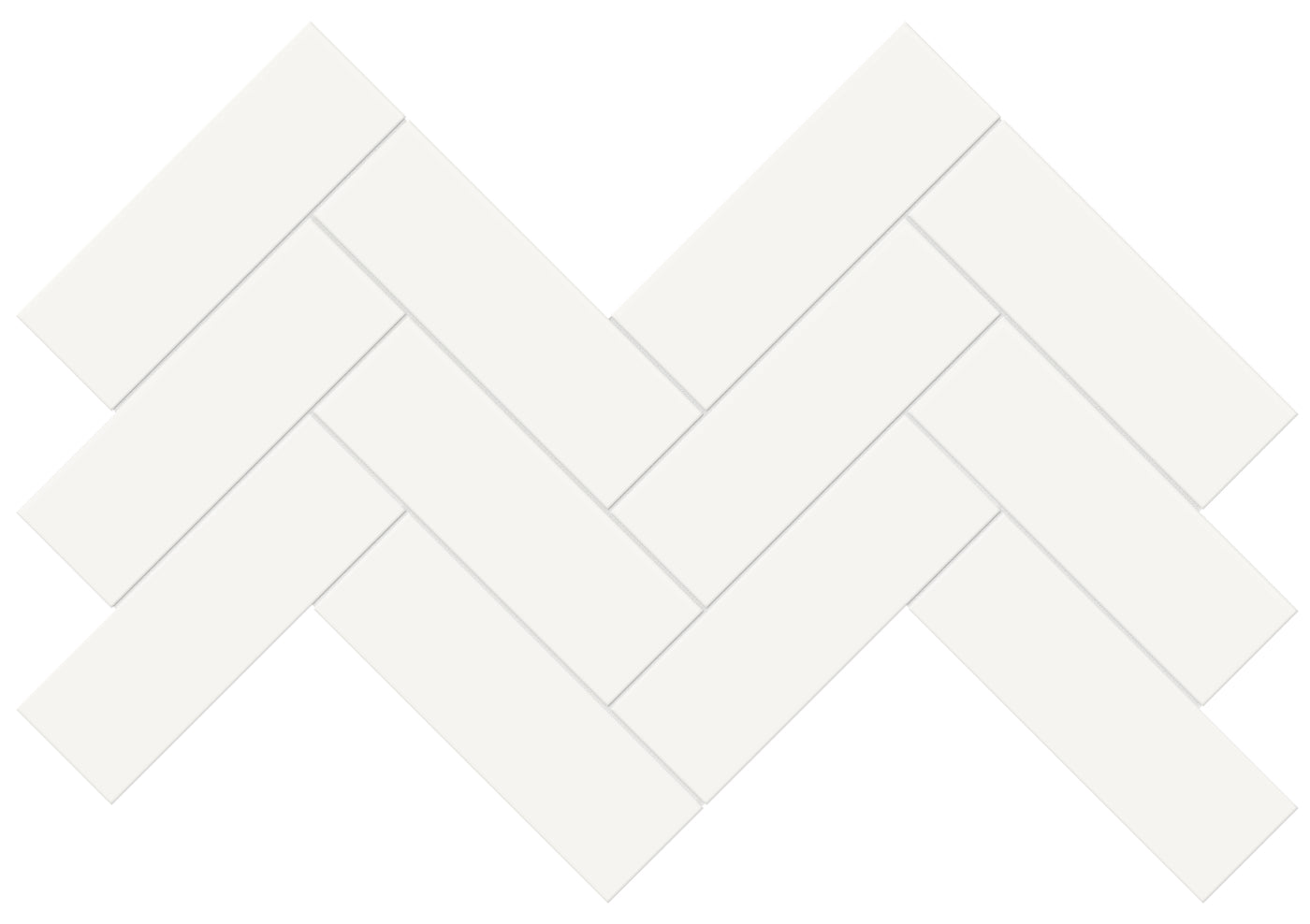 Tesoro Soho 2 x 6 Herringbone 8.25" x 16.5" Ceramic Mosaic