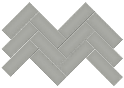 Tesoro Soho 2 x 6 Herringbone 8.25" x 16.5" Ceramic Mosaic