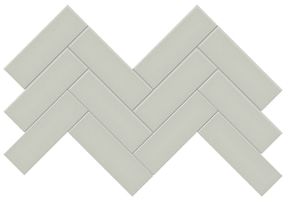 Tesoro Soho 2 x 6 Herringbone 8.25" x 16.5" Ceramic Mosaic
