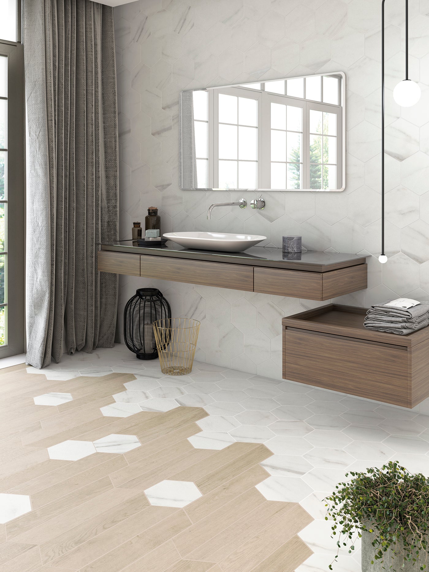 WOW 60º 4" x 20.5" Porcelain Tile