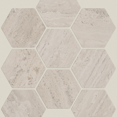 Shaw Floors Natural Strata Hex 11.02" x 12.6" Ceramic Mosaic