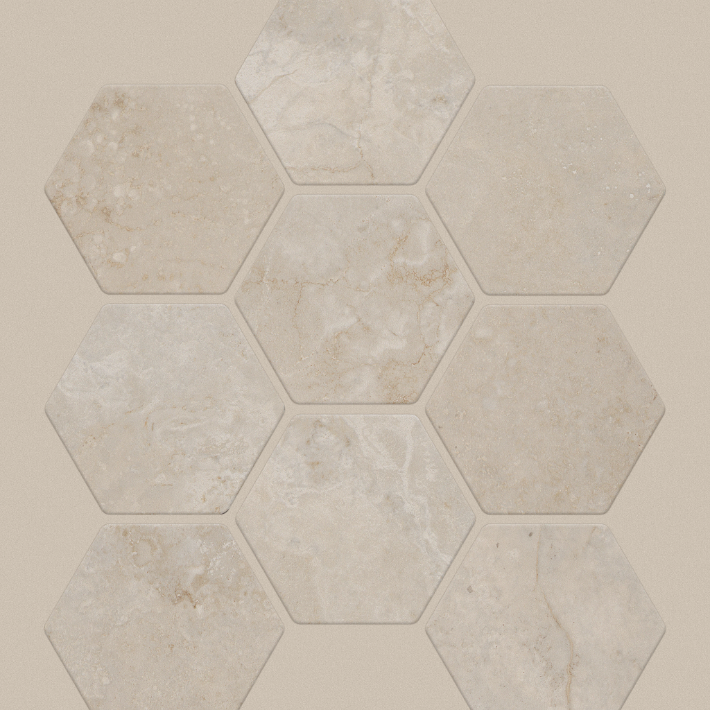 Shaw Floors Layered Earth CC Hex 11.02" x 12.6" Ceramic Mosaic