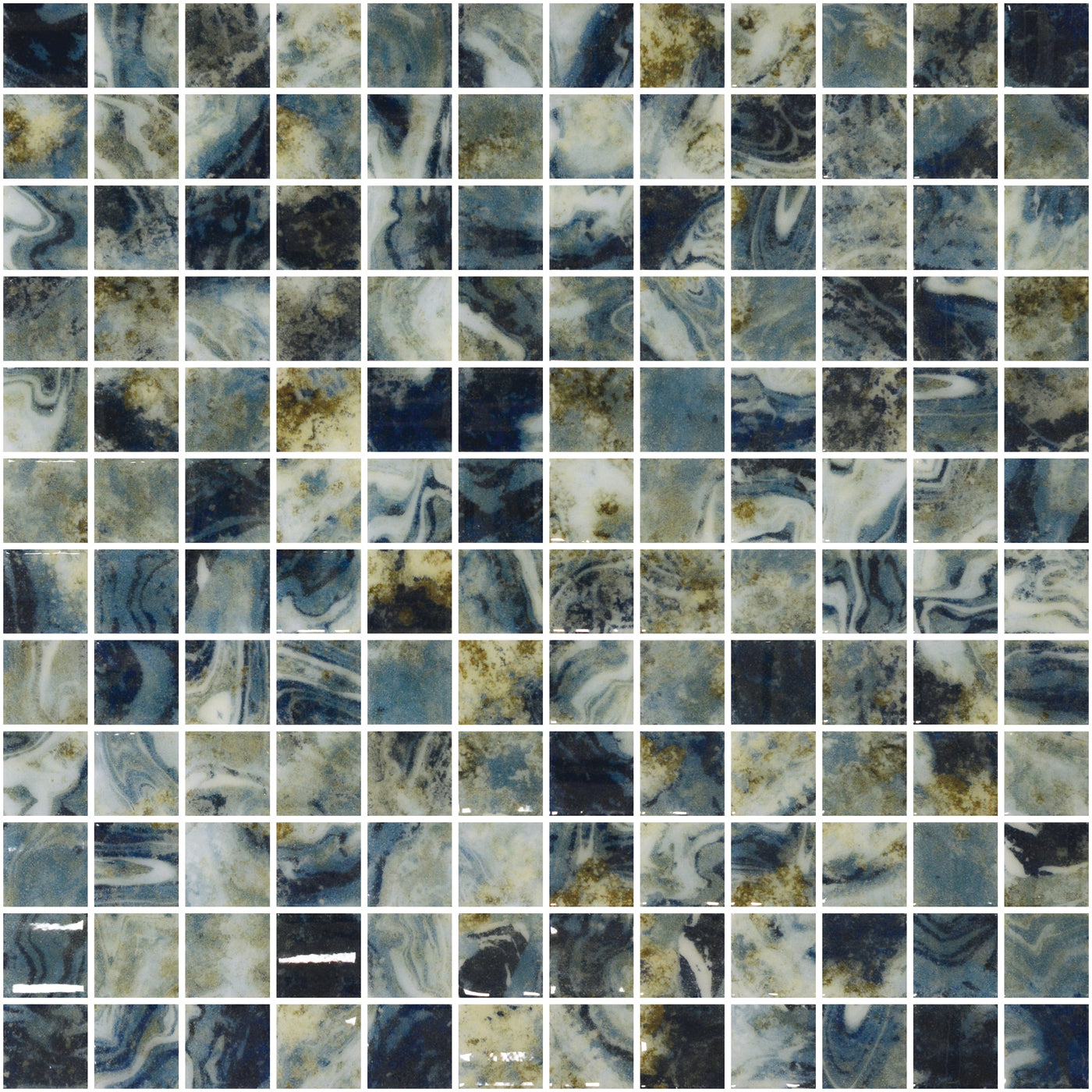 Emser Waterlace 1 x 1 12" x 12" Glass Mosaic